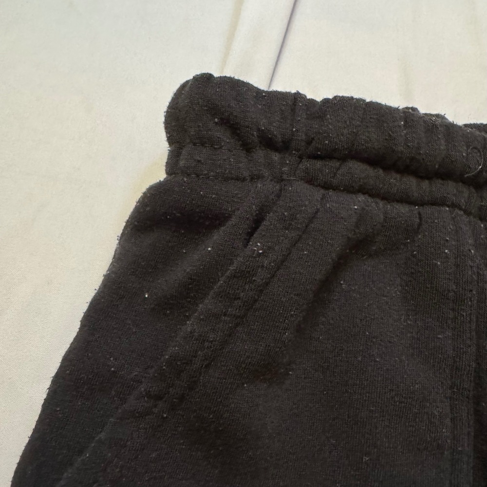 Riley & James New York City Embroidered Sweat Shorts Black XS Relaxed Lounge - Picture 3 of 5
